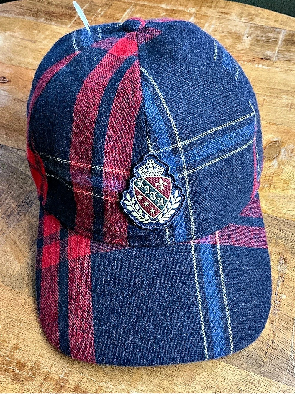 Kith x Bergdorf Goodman Wreath Plaid Cap Strap Back